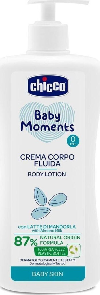 Ķermeņa losjons Chicco Baby MomentsChicco Baby Moments, 500 ml cena un informācija | Bērnu kosmētika, līdzekļi jaunajām māmiņām | 220.lv