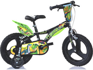 Velosipēds bērniem DINO T REX 16", zaļš цена и информация | Dino bikes Аксессуары для велосипедов | 220.lv