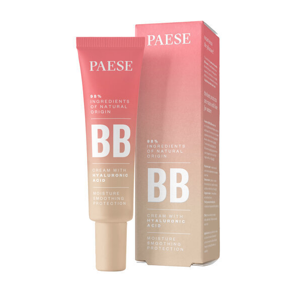 BB sejas krēms Pease ar hialuronskābi 02N Beige, 30 ml cena un informācija | Sejas krēmi | 220.lv