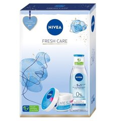 Komplekts Nivea Fresh Care: viegls mitrinošs sejas krēms, 100 ml + micelārais ūdens 5in1, 200 ml cena un informācija | Sejas krēmi | 220.lv