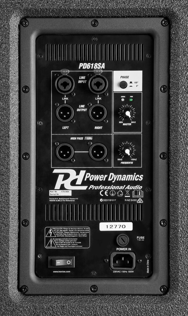 Aktīvais 2.1 komplekts Power Dynamics PD-6 - 3400W cena un informācija | Skaļruņi | 220.lv