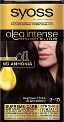 Syoss Intense Diration Hair Cream, 2-10 черный коричневый, 3 упаковочного набора цена и информация | Краска для волос | 220.lv