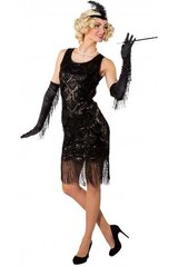 Черное платье ретро стиля цена и информация | Карнавальные костюмы, парики и маски | 220.lv