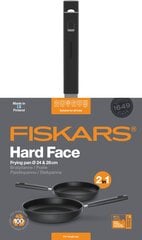 Fiskars Hard Face pannu komplekts, 2 gab. cena un informācija | Pannas | 220.lv