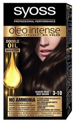 Syoss Intense Diration Hair Cream, 3-10 пышный коричневый, 3 упаковочного набора цена и информация | Краска для волос | 220.lv