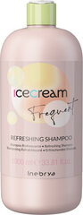 Atsvaidzinošs matu šampūns Mėtų Inebrya Ice Cream Frequent Refreshing, 1000 ml cena un informācija | Šampūni | 220.lv