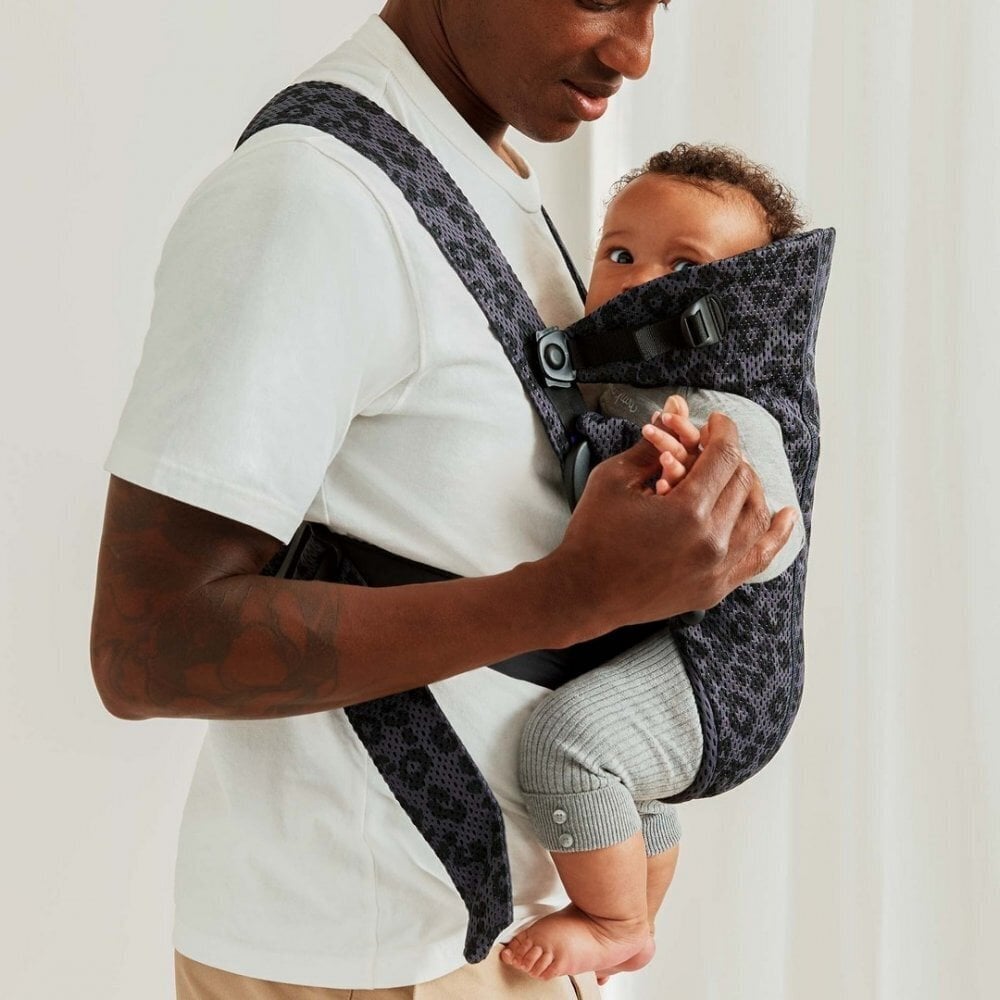 Babybjörn ķengursoma Baby Carrier Mini Mesh 3D, grey cena un informācija | Slingi, ķengursomas | 220.lv