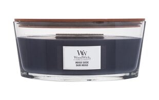 WoodWick aromātiska svece Indigo Suede Elipsa, 453,6 g cena un informācija | Sveces un svečturi | 220.lv