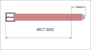 Кожаный ремень ручного изготовления цена и информация | Женские ремни | 220.lv