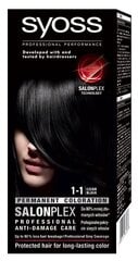 Syoss раскраска крем для волос № 1-1 черный, 3 упаковочного набора цена и информация | Краска для волос | 220.lv