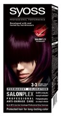 Syoss раскраска крем для волос № 3-3 темно-фиолетовый, 3 упаковочного набора цена и информация | Краска для волос | 220.lv