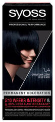Syoss раскраска крем для волос № 1-4 синий черный, 3 упаковочный комплект цена и информация | Краска для волос | 220.lv