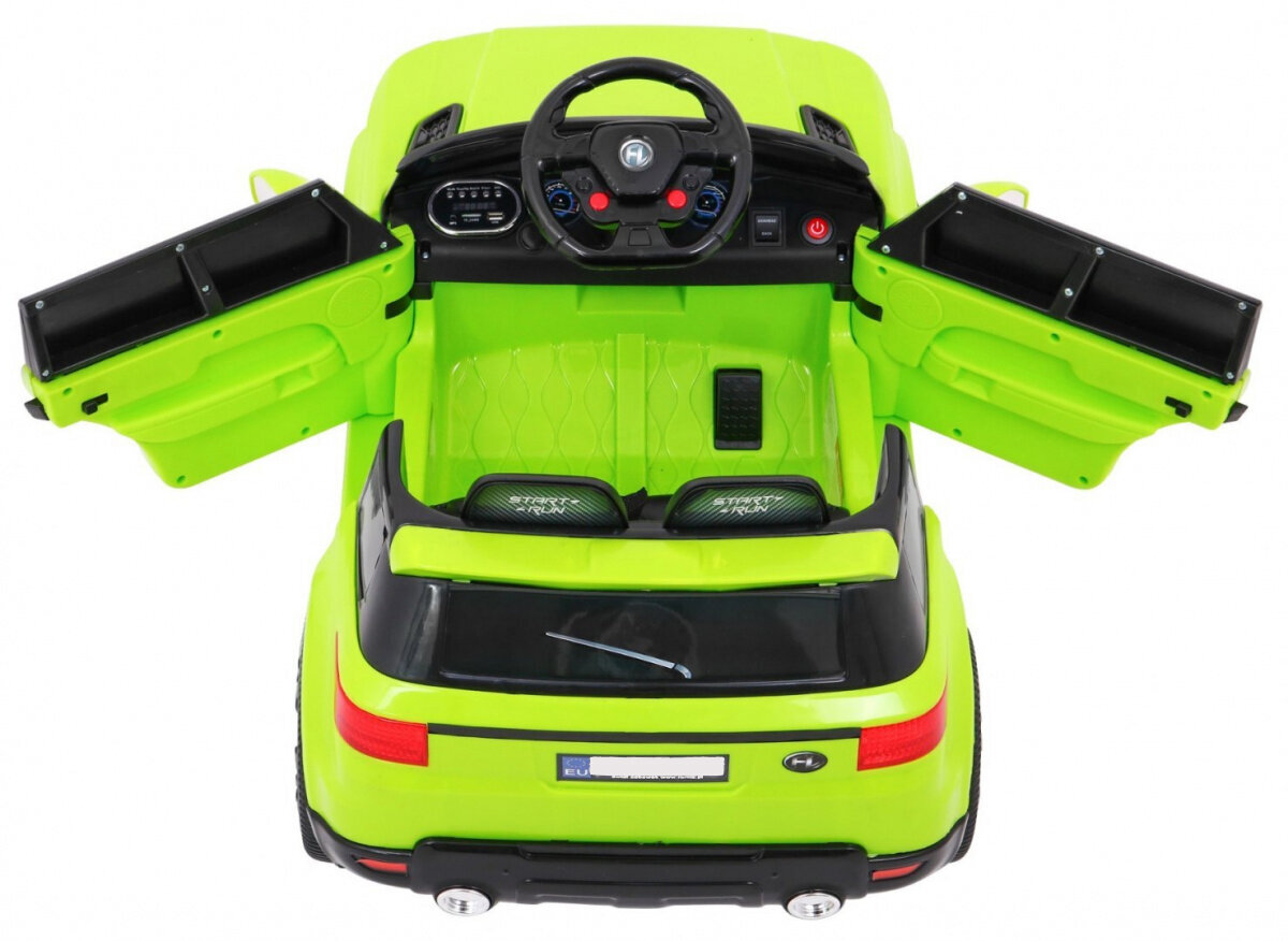 Sākt Palaist elektromobili, zaļš цена и информация | Bērnu elektroauto | 220.lv