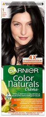 Matu krāsa Garnier Color Naturals 1 melna, 3 gab. cena un informācija | Matu krāsas | 220.lv