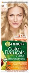 Matu krāsa Garnier Color Naturals 9, 1 īpaši pelnu blonds, 3 gab. cena un informācija | Matu krāsas | 220.lv