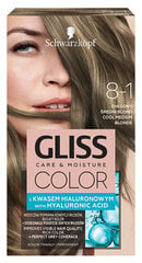 Matu krāsa Gliss Color 8-1 Cold light, 3 gab. cena un informācija | Matu krāsas | 220.lv
