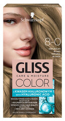 Gliss Color 8-0 краситель для волос натурально легкий, 3 упаковочного набора цена и информация | Краска для волос | 220.lv