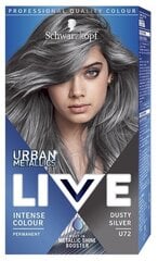 Schwarzkopf Live Hair Dye Urban Metallics U72, 3 набор упаковки цена и информация | Краска для волос | 220.lv