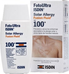 Солнцезащитный крем Isdin Fusion Fluid Solar Allergy Spf100, 50мл цена и информация | Кремы от загара | 220.lv