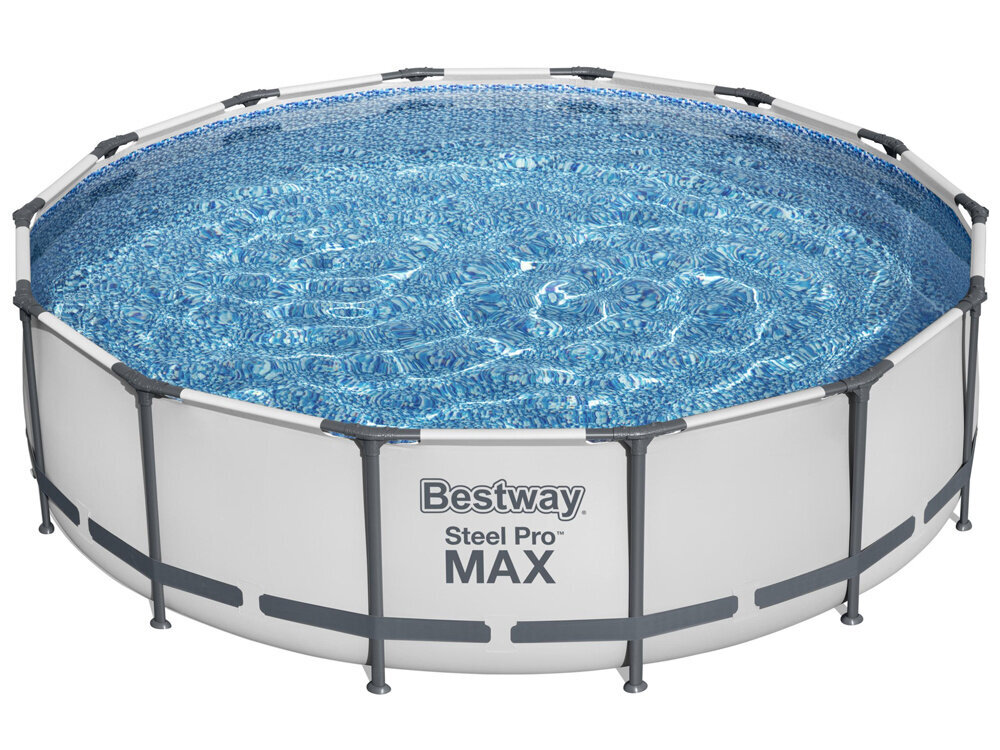 Saliekams baseins ar filtru Bestway Steel Pro Max 427x107 cm цена и информация | Baseini | 220.lv