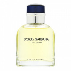 Dolce & Gabbana Pour Homme EDT vīriešiem, 75 ml цена и информация | Мужские духи | 220.lv