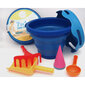 COMPACTOYS Pludmales spainis ar smilšu kastes rotaļlietām 7-in-1, zils cena un informācija | Ūdens, smilšu un pludmales rotaļlietas | 220.lv