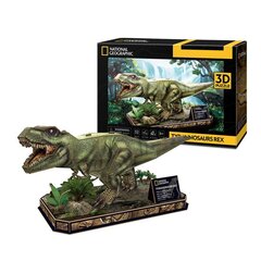 3D пазл Cubic Fun National Geographic Tiranozauras REX, 52 дет. цена и информация | Kонструкторы | 220.lv