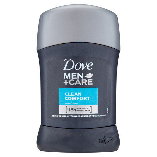 Dove Men+Care Clean Comfort Anti-Perspirant Deodorant 50 ml cena un informācija | Dezodoranti | 220.lv