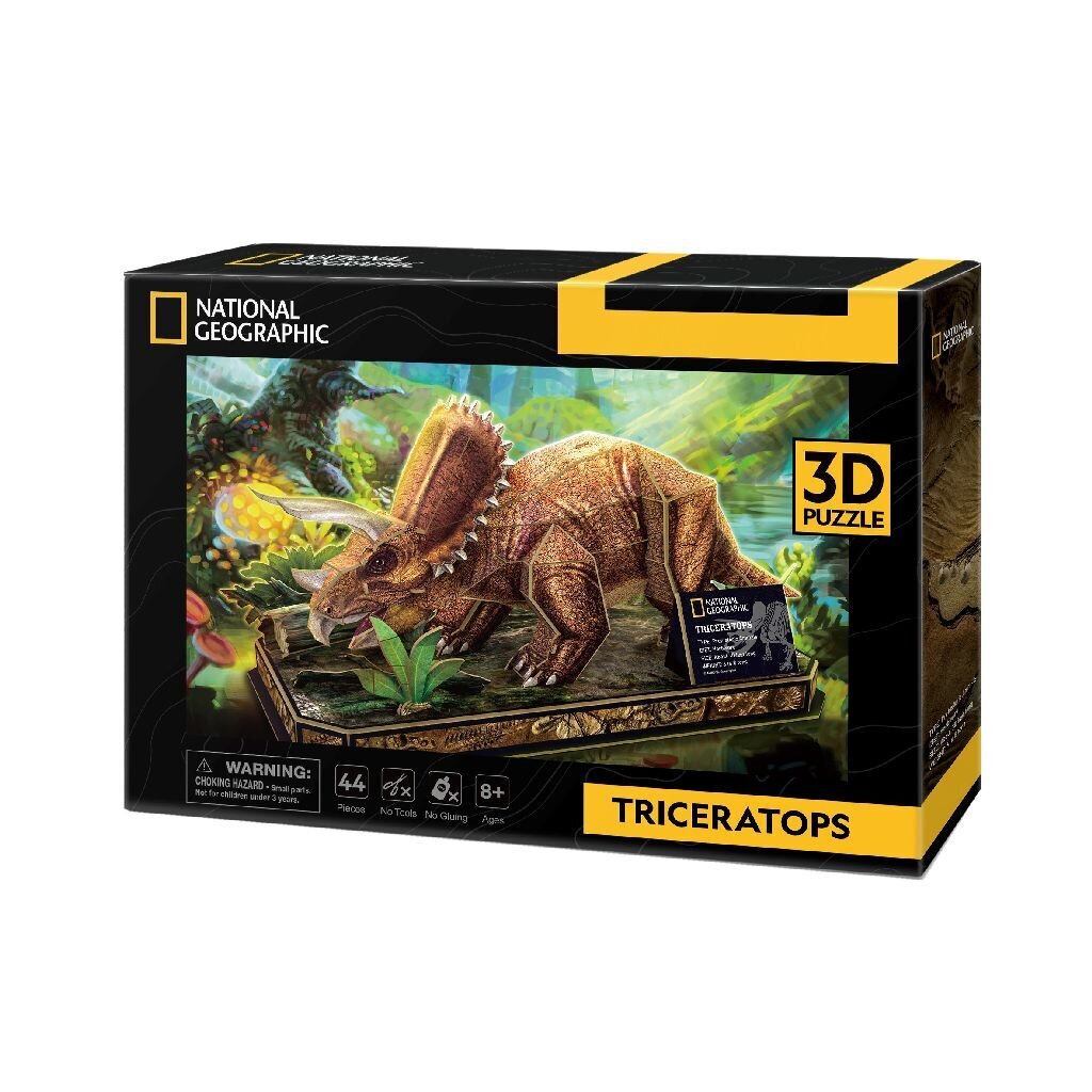 CUBIC FUN 3D Puzle Triceratopss цена и информация | Konstruktori | 220.lv