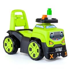 Braucamā rotaļlieta SUV ar 10 klučiem zaļa cena un informācija | Rotaļlietas zīdaiņiem | 220.lv