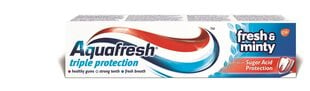 Aaqua Fresh zobu pasta, 100 ml, 6 iepakojuma komplekts cena un informācija | Zobu pastas, birstes | 220.lv