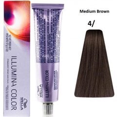 Постоянная краска Illumina Color Wella Nº 4 (60 ml) цена и информация | Краска для волос | 220.lv