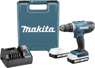 Набор аккумуляторных инструментов Makita DF488D002 18V цена и информация | Шуруповерты, дрели | 220.lv