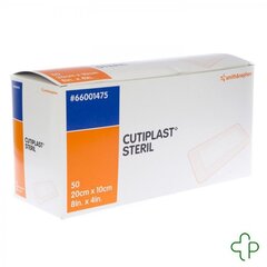 CUTIPLAST sterils pārsējs 20cmx10cm, 50 gab. cena un informācija | Pirmā palīdzība | 220.lv