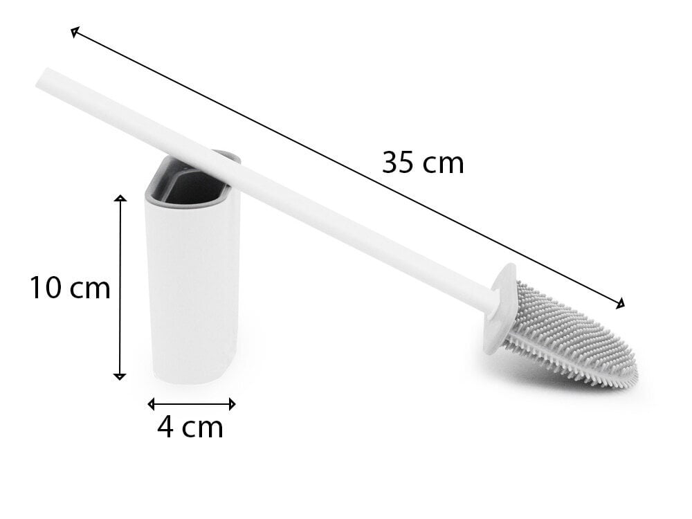 Silikona tualetes birste cena un informācija | Vannas istabas aksesuāri | 220.lv