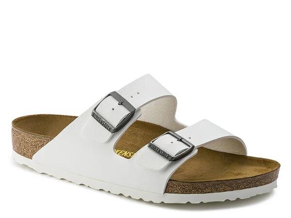 Arizona bf birkenstock sievietēm white 0552683 0552683 цена и информация | Iešļūcenes, čības sievietēm | 220.lv