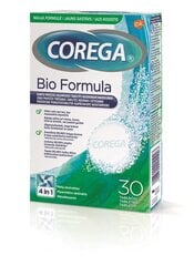 Corega Prosthetic Cleaner Tabs Bio Formula 30pcs, 3 набора упаковки цена и информация | Зубные щетки, пасты | 220.lv