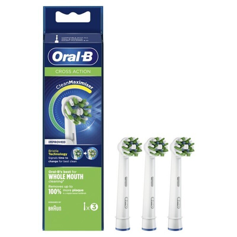 Oral-B EB 50-3 FFS Cross Action цена и информация | Uzgaļi elektriskajām zobu birstēm | 220.lv