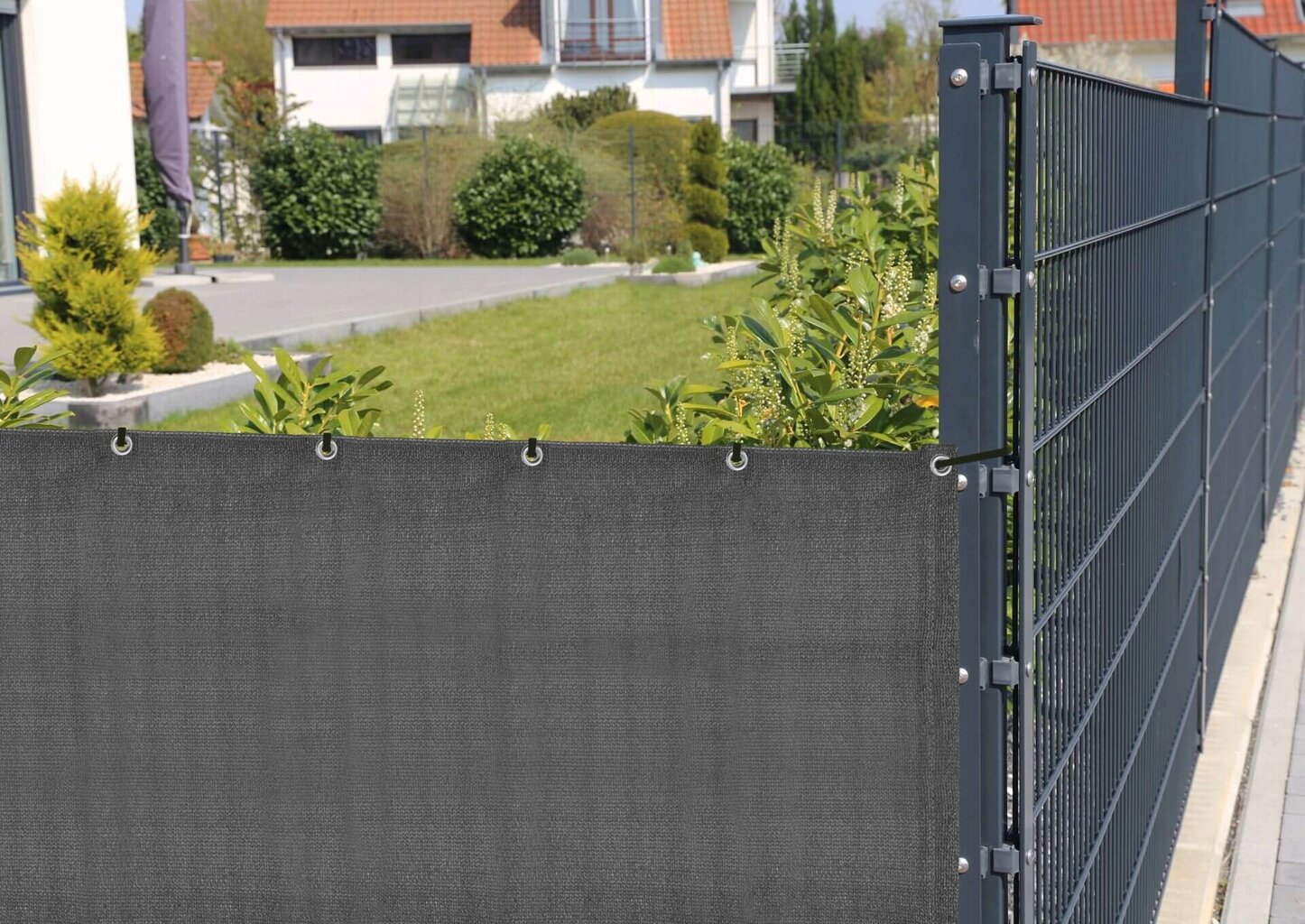 Ūdensnecaurlaidīgs balkona/žoga tīkls 80 x 400 cm PVC cena un informācija | Žogi un piederumi | 220.lv