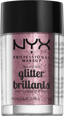 NYX Glitter Brillants Face and Body Rose, 2,5g цена и информация | Acu ēnas, skropstu tušas, zīmuļi, serumi | 220.lv