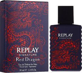 Tualetes ūdens Replay Signature Red Dragon Man EDT vīriešiem, 30 ml cena un informācija | Vīriešu smaržas | 220.lv