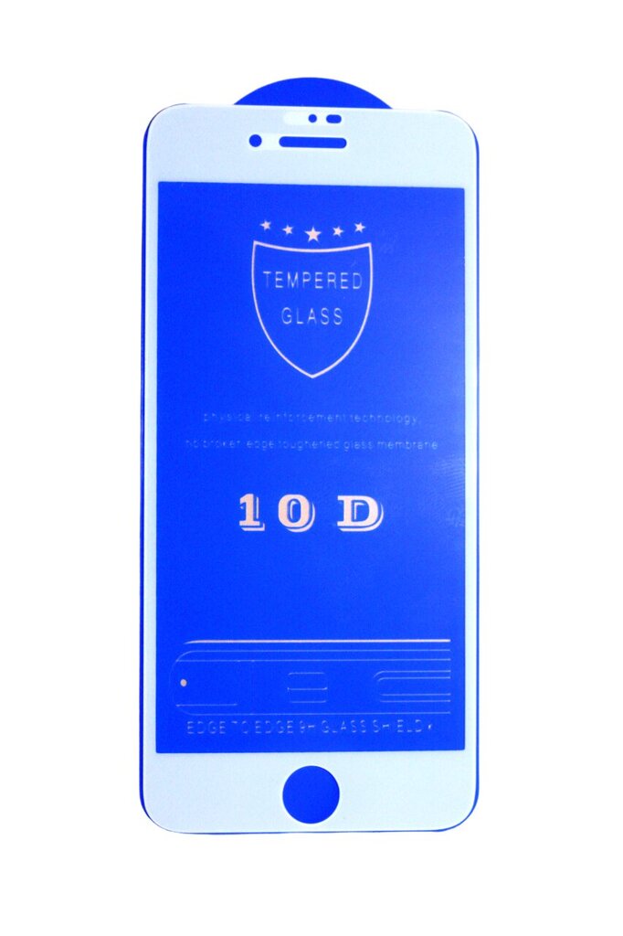 Ekrāna aizsargstikls iPhone 7, iPhone 8, iPhone SE 2020, iPhone SE 2022 baltā krāsā cena un informācija | Ekrāna aizsargstikli | 220.lv