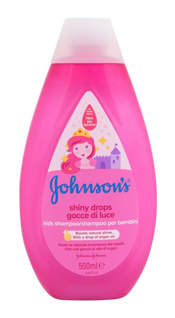 Johnson´s Kids Shiny Drops šampūns bērniem, 500 ml cena un informācija | Bērnu kosmētika, līdzekļi jaunajām māmiņām | 220.lv