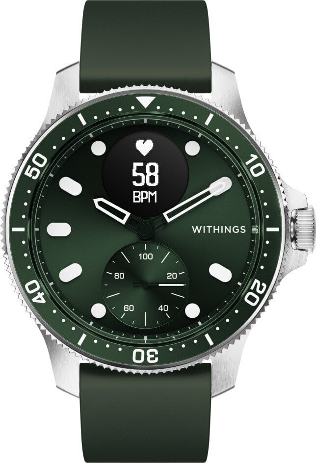 Withings Scanwatch Horizon, Silver/Green цена и информация | Viedpulksteņi (smartwatch) | 220.lv