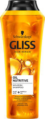 Gliss Oil Nutrive šampūns, 250 ml, 6 iepakojuma komplekts cena un informācija | Šampūni | 220.lv