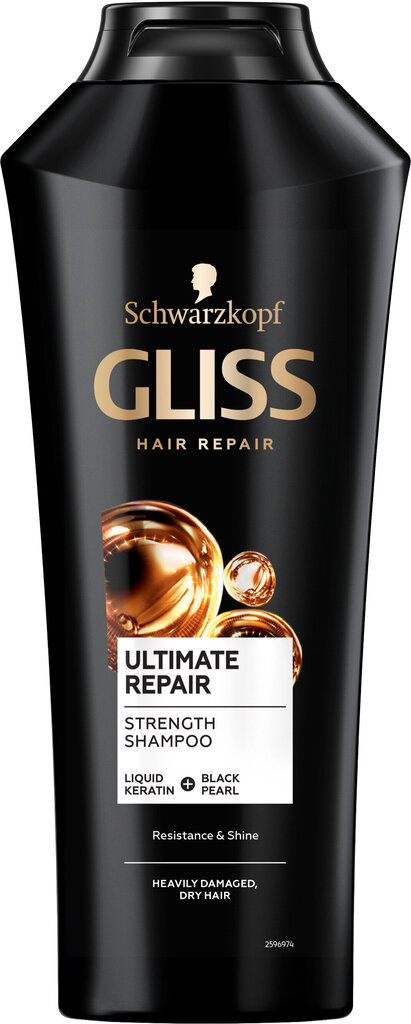 Gliss šampūns īpaši bojātiem matiem, 400 ml, 6 iepakojuma komplekts цена и информация | Šampūni | 220.lv