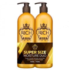 Šampūn un kondicioniera komplekts RICH Pure Luxury Intense Moisture Duo 750ml цена и информация | Шампуни | 220.lv