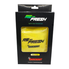 Knockout Re-Fresh Sporta aprīkojuma dezodorētājs 2pcs Citrus scent cena un informācija | Bokss un austrumu cīņas | 220.lv