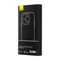 Magnetic Case Baseus Synthetic Fiber Series for iPhone 14 Pro (black)+ tempered glass + cleaning kit цена и информация | Telefonu vāciņi, maciņi | 220.lv