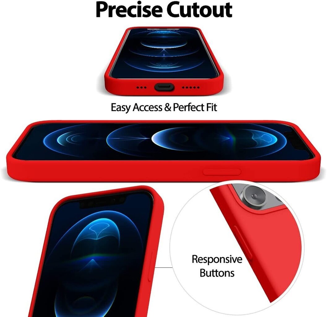Maciņš Mercury Silicone Case Apple iPhone 15 Plus sarkans cena un informācija | Telefonu vāciņi, maciņi | 220.lv